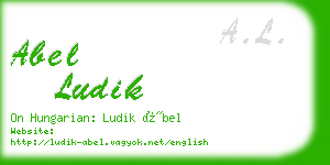 abel ludik business card